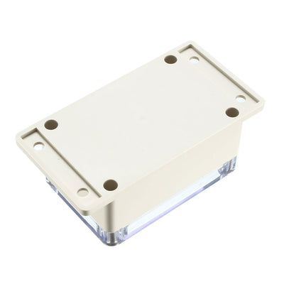 Harfington Uxcell 132*68.5*50mm Electronic Waterproof IP65 Sealed ABS Plastic DIY Junction Box Enclosure Case Clear