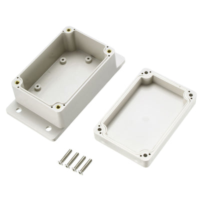 Harfington Uxcell 132*68*50mm Electronic Waterproof IP65 Sealed ABS Plastic DIY Junction Box Enclosure Case Gray