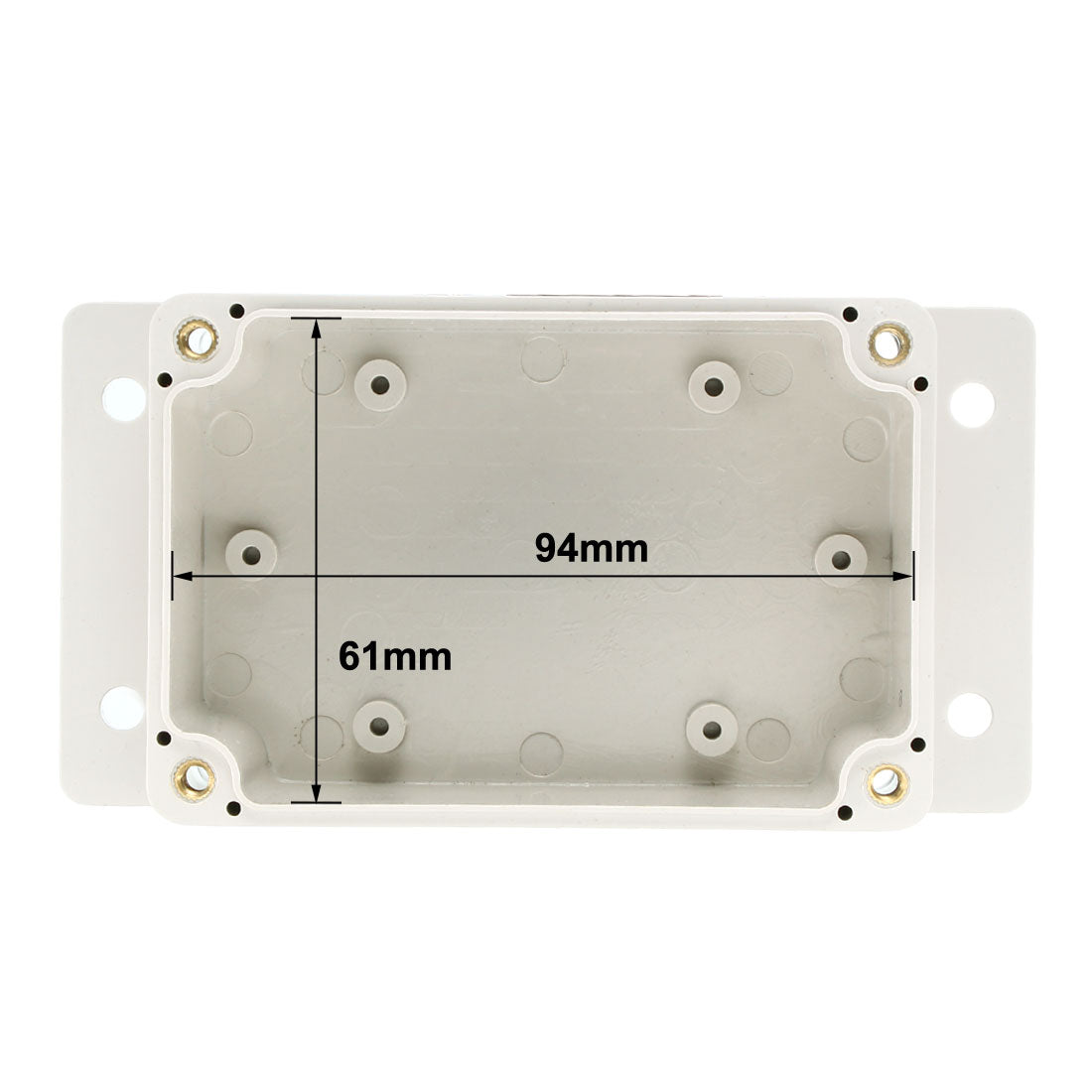 uxcell Uxcell 132*68*50mm Electronic Waterproof IP65 Sealed ABS Plastic DIY Junction Box Enclosure Case Gray