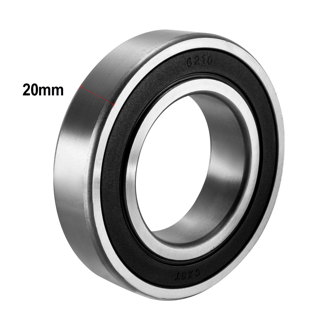 uxcell Uxcell Deep Groove Ball Bearings Metric Double Sealed Chrome Steel ABEC1 Z2 Level