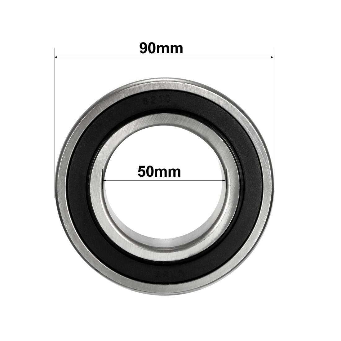 uxcell Uxcell Deep Groove Ball Bearings Metric Double Sealed Chrome Steel ABEC1 Z2 Level