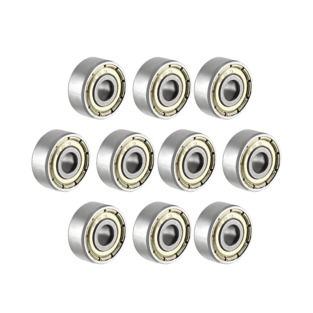 uxcell Uxcell Deep Groove Ball Bearings Z2 Double Shield Chrome Steel