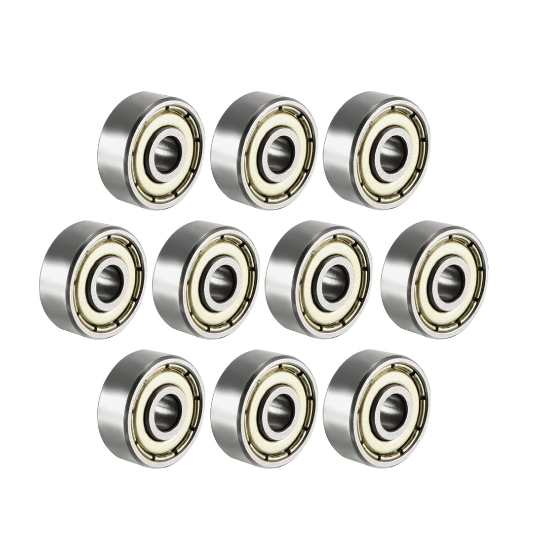 uxcell Uxcell Deep Groove Ball Bearings Metric Single Shielded Chrome Steel ABEC1 Z2