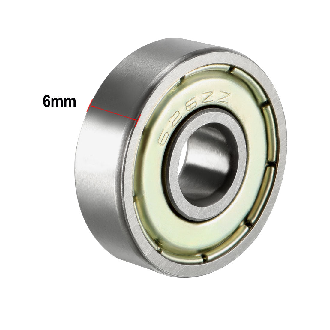 uxcell Uxcell Deep Groove Ball Bearings Metric Single Shielded Chrome Steel ABEC1 Z2