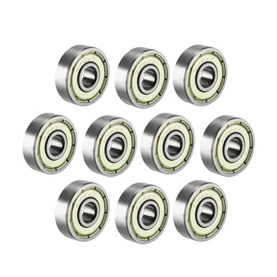 Harfington Uxcell Deep Groove Ball Bearings Metric Single Shielded Chrome Steel ABEC1 Z2