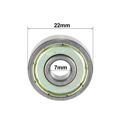 Harfington Uxcell Deep Groove Ball Bearings Metric Single Shielded Chrome Steel ABEC1 Z2