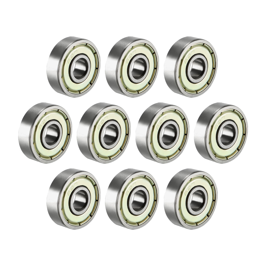 uxcell Uxcell Deep Groove Ball Bearings Metric Single Shielded Chrome Steel ABEC1 Z2