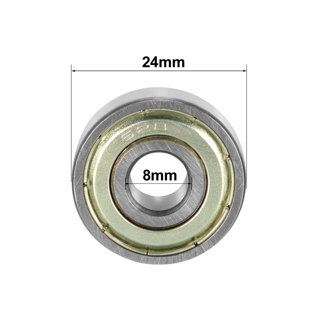 uxcell Uxcell Deep Groove Ball Bearings Inch Double Shielded Chrome Steel ABEC1 Z2 Level