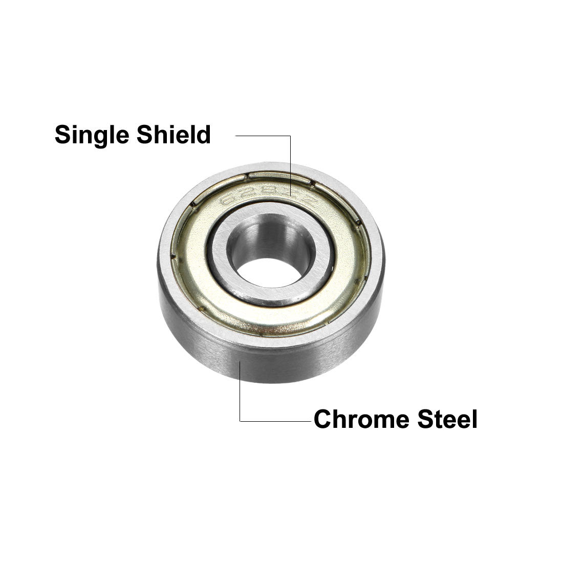 uxcell Uxcell Deep Groove Ball Bearings Metric Double Shield Chrome Steel Roller P0 Z2