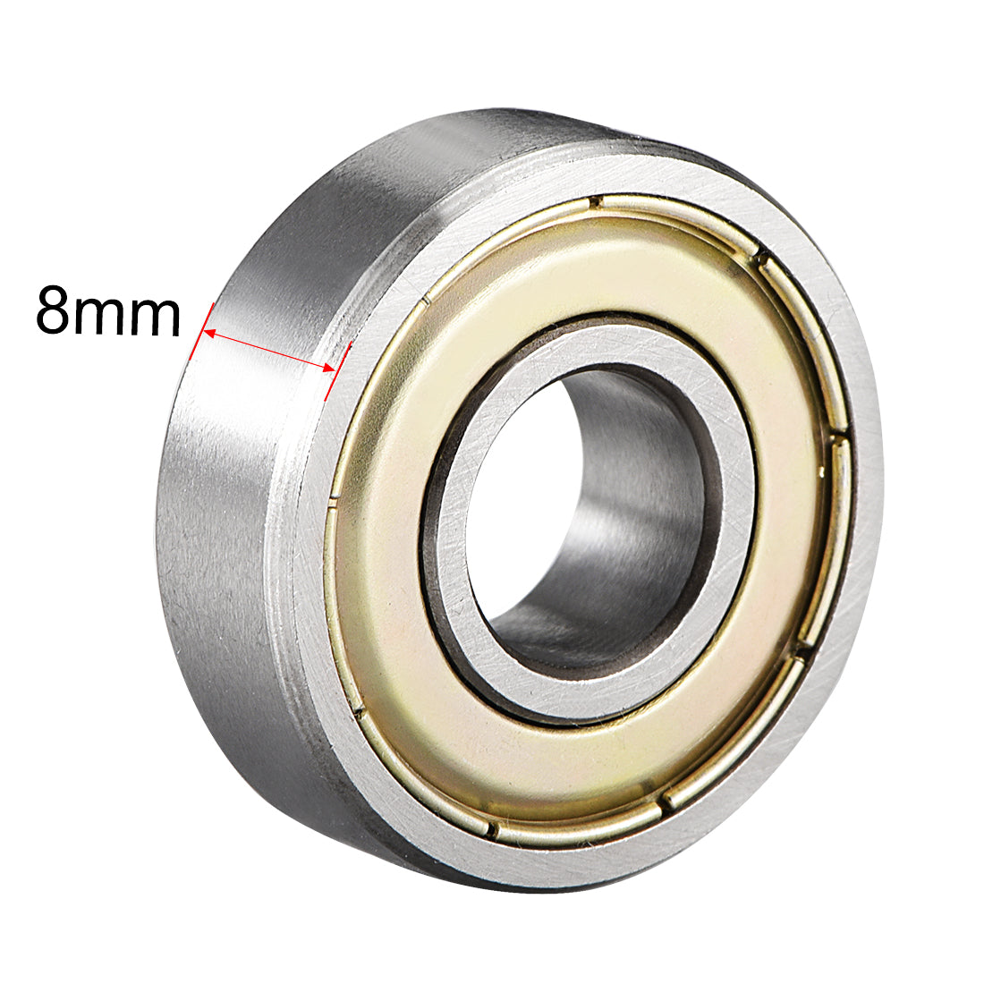 uxcell Uxcell Deep Groove Ball Bearings Metric Double Shielded High Carbon Steel Z1