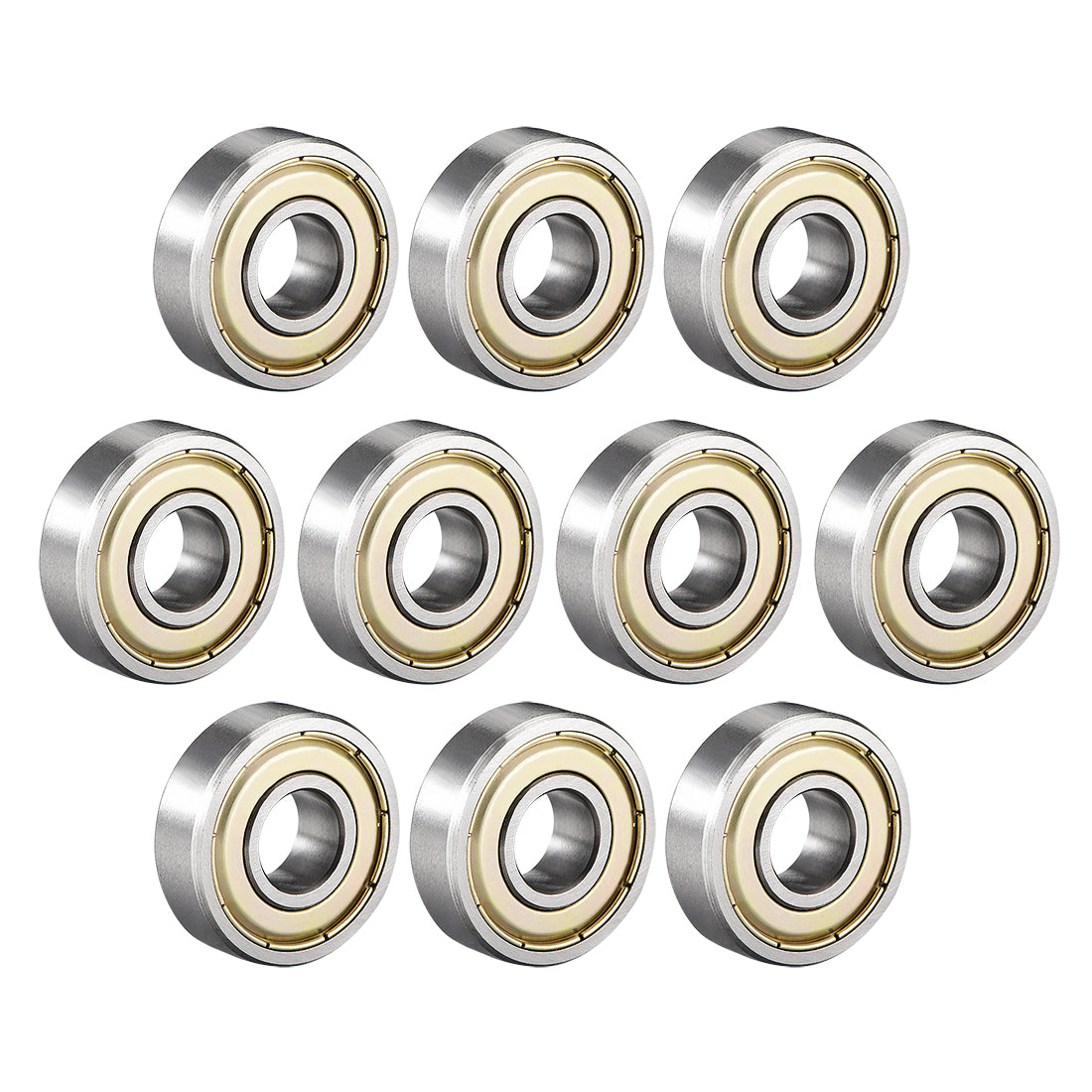 uxcell Uxcell Deep Groove Ball Bearings Metric Double Shielded High Carbon Steel Z1