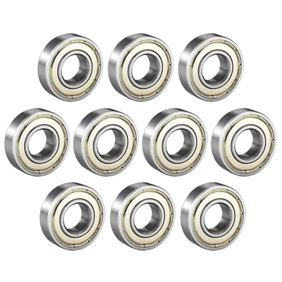 Harfington Uxcell Deep Groove Ball Bearings Metric Double Shielded High Carbon Steel Z1