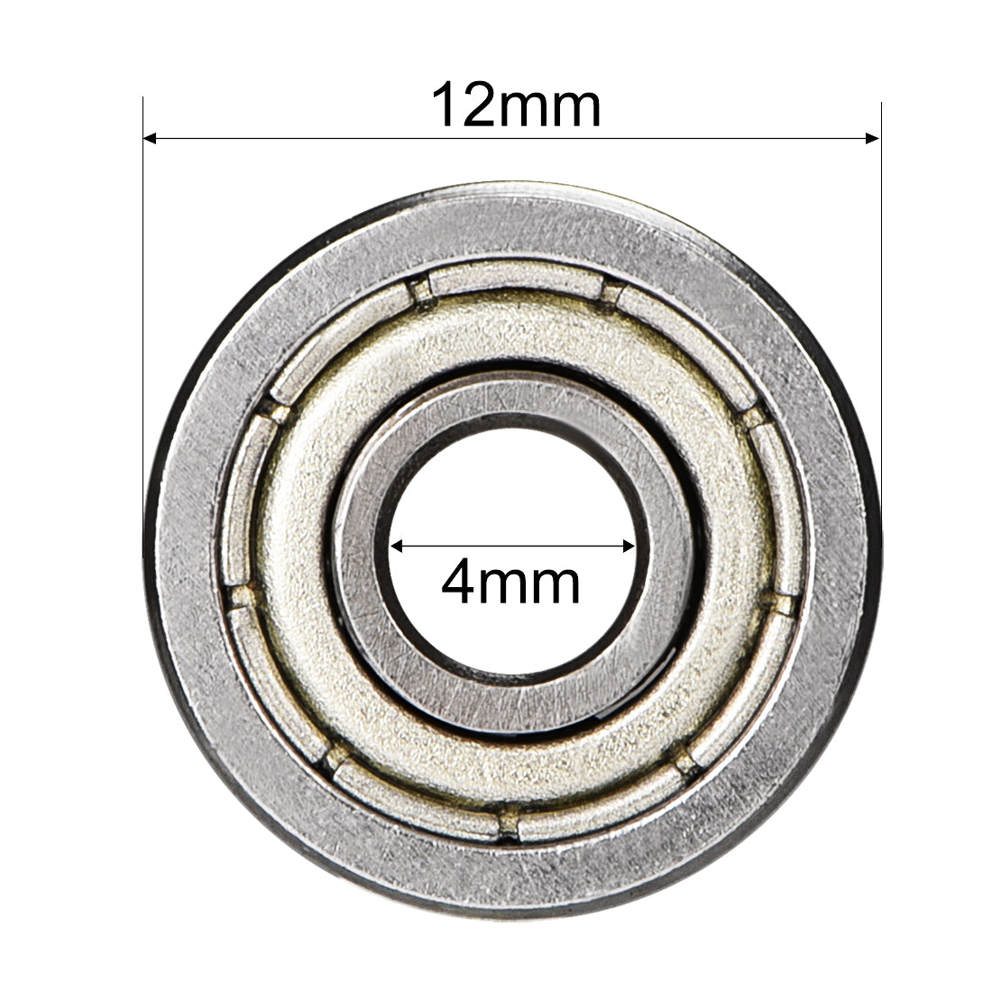 uxcell Uxcell Deep Groove Ball Bearings Metric Double Shielded High Carbon Steel Z1