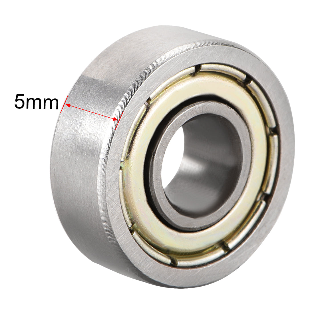 uxcell Uxcell Deep Groove Ball Bearings Metric Double Shielded High Carbon Steel Z1