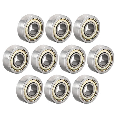 Harfington Uxcell Deep Groove Ball Bearings Metric Double Shielded High Carbon Steel Z1