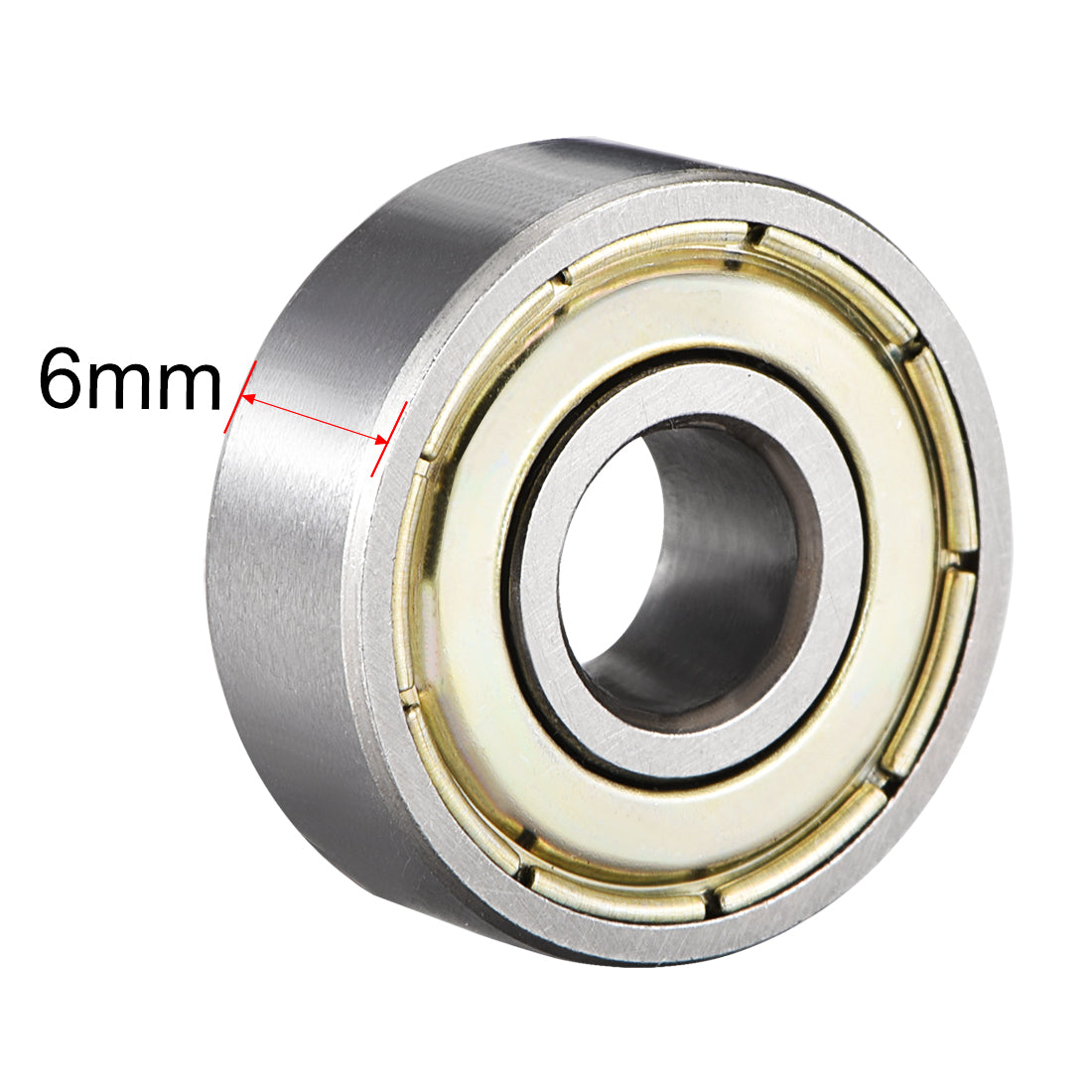 uxcell Uxcell Deep Groove Ball Bearings Metric Double Shielded High Carbon Steel Z1