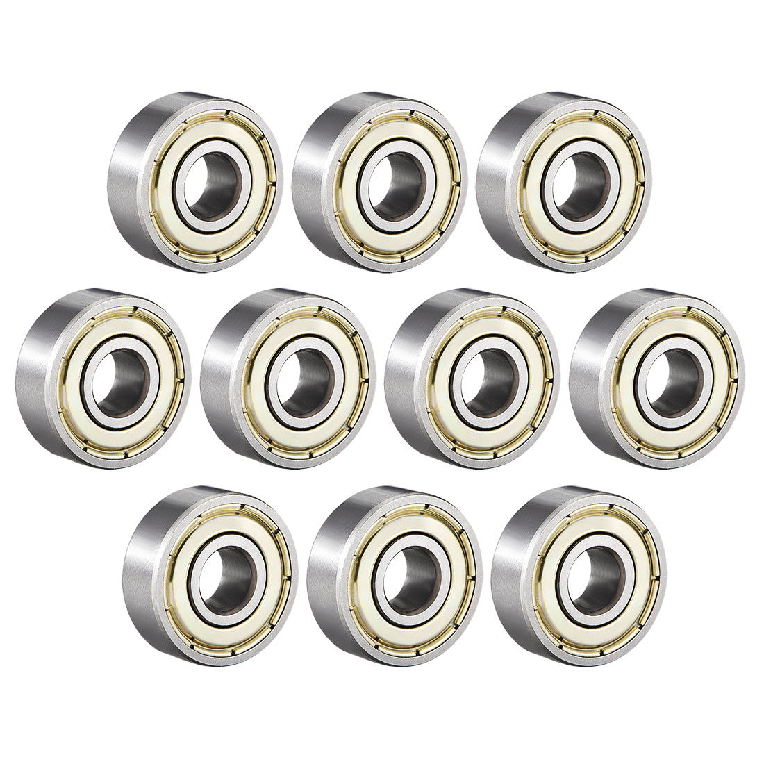 uxcell Uxcell Deep Groove Ball Bearings Metric Double Shielded High Carbon Steel Z1