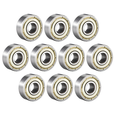 Harfington Uxcell Deep Groove Ball Bearings Metric Double Shielded High Carbon Steel Z1