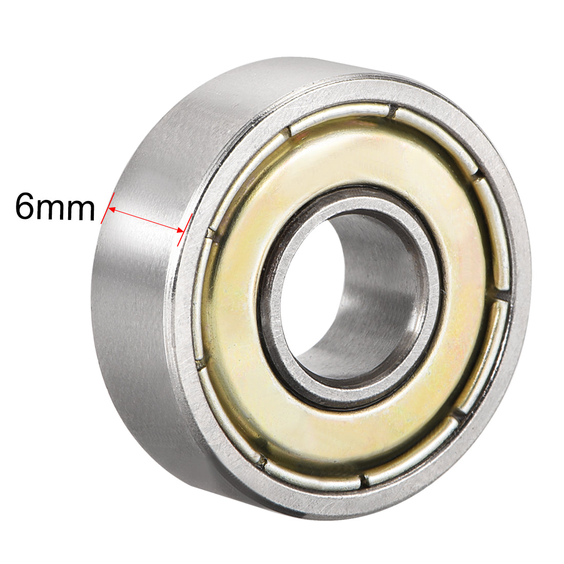 uxcell Uxcell Deep Groove Ball Bearings Metric Double Shielded High Carbon Steel Z1