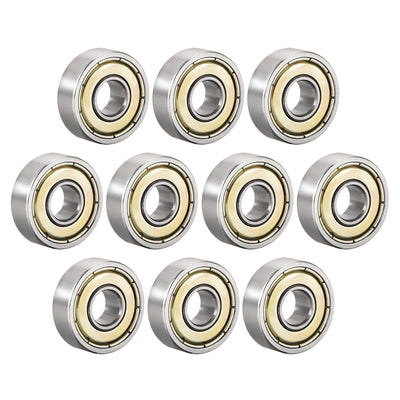 Harfington Uxcell Deep Groove Ball Bearings Metric Double Shielded High Carbon Steel Z1