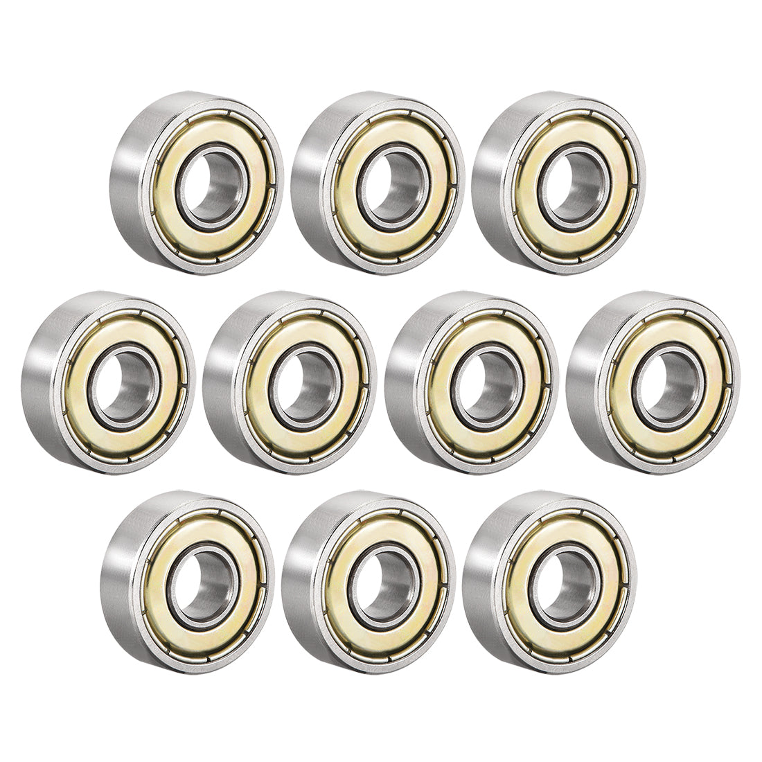 uxcell Uxcell Deep Groove Ball Bearings Metric Double Shielded High Carbon Steel Z1