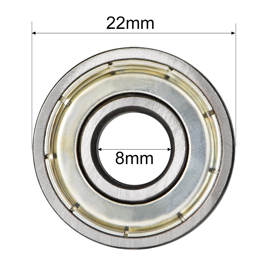 uxcell Uxcell Deep Groove Ball Bearings Metric Double Shielded High Carbon Steel Z1