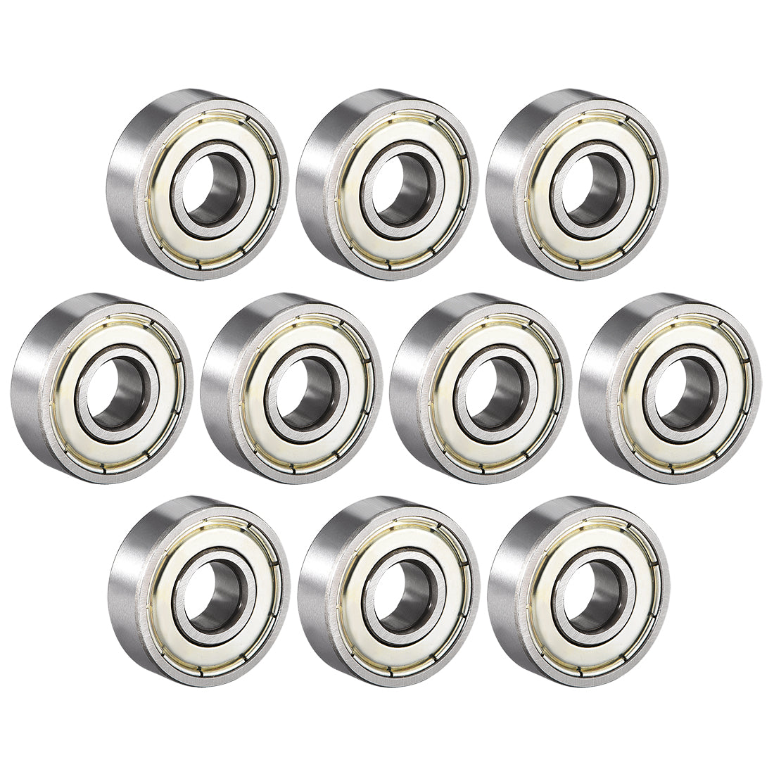 uxcell Uxcell Deep Groove Ball Bearings Metric Double Shielded High Carbon Steel Z1