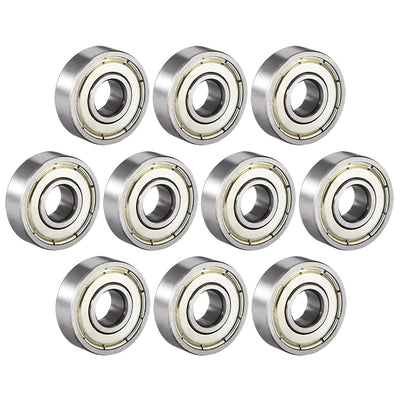 Harfington Uxcell Deep Groove Ball Bearings Metric Double Shielded High Carbon Steel Z1