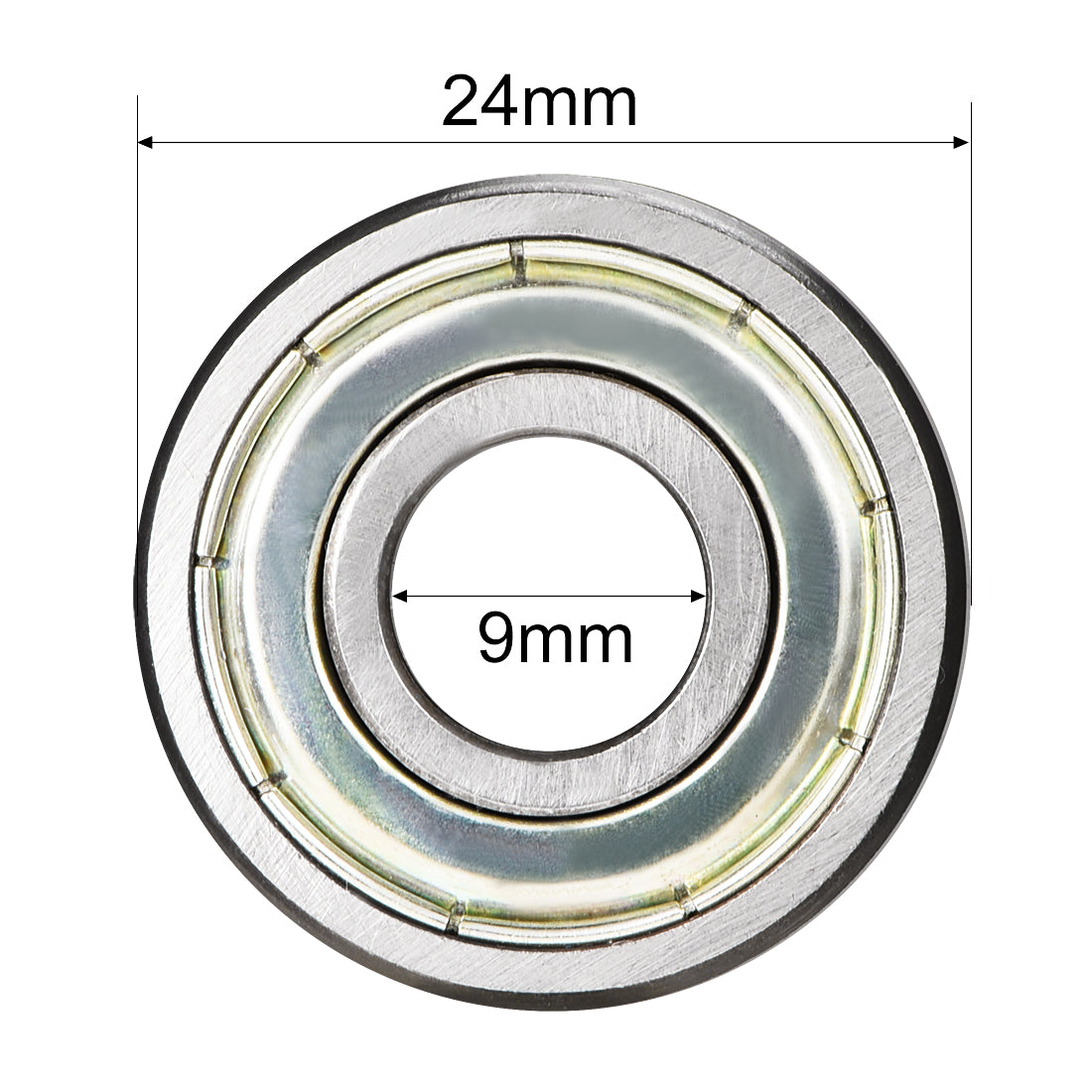 uxcell Uxcell Deep Groove Ball Bearings Metric Shielded High Carbon Steel Z1