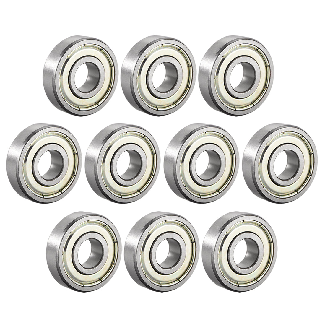 uxcell Uxcell Deep Groove Ball Bearings Metric Double Shielded High Carbon Steel Z1