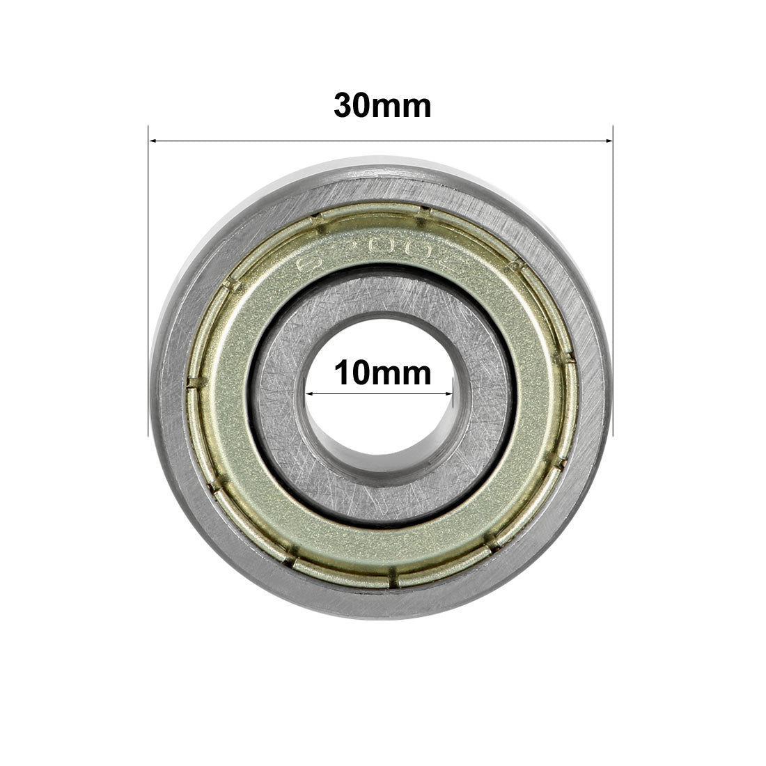 uxcell Uxcell Deep Groove Ball Bearings Metric Double Shielded High Carbon Steel Z1