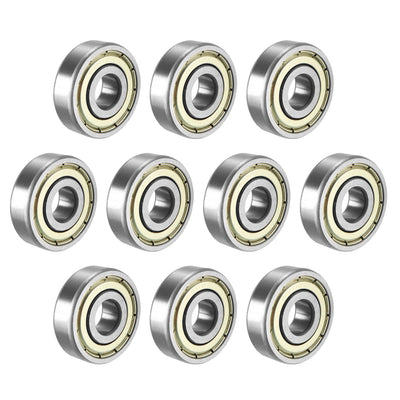 Harfington Uxcell Deep Groove Ball Bearings Metric Double Shielded High Carbon Steel Z1