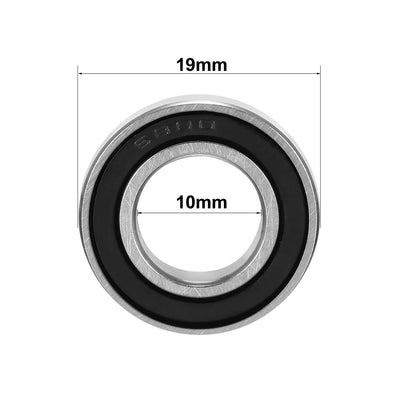 Harfington Uxcell Deep Groove Ball Bearings Metric Double Seal Carbon Steel Z1