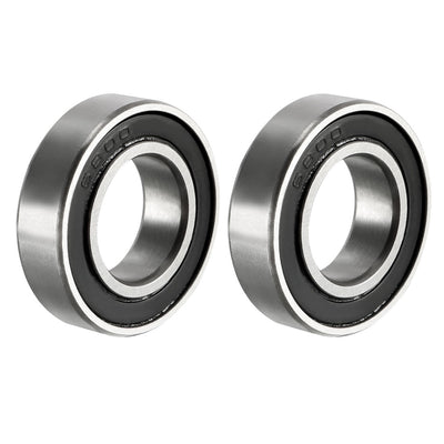 Harfington Uxcell Deep Groove Ball Bearings Metric Double Seal Carbon Steel Z1