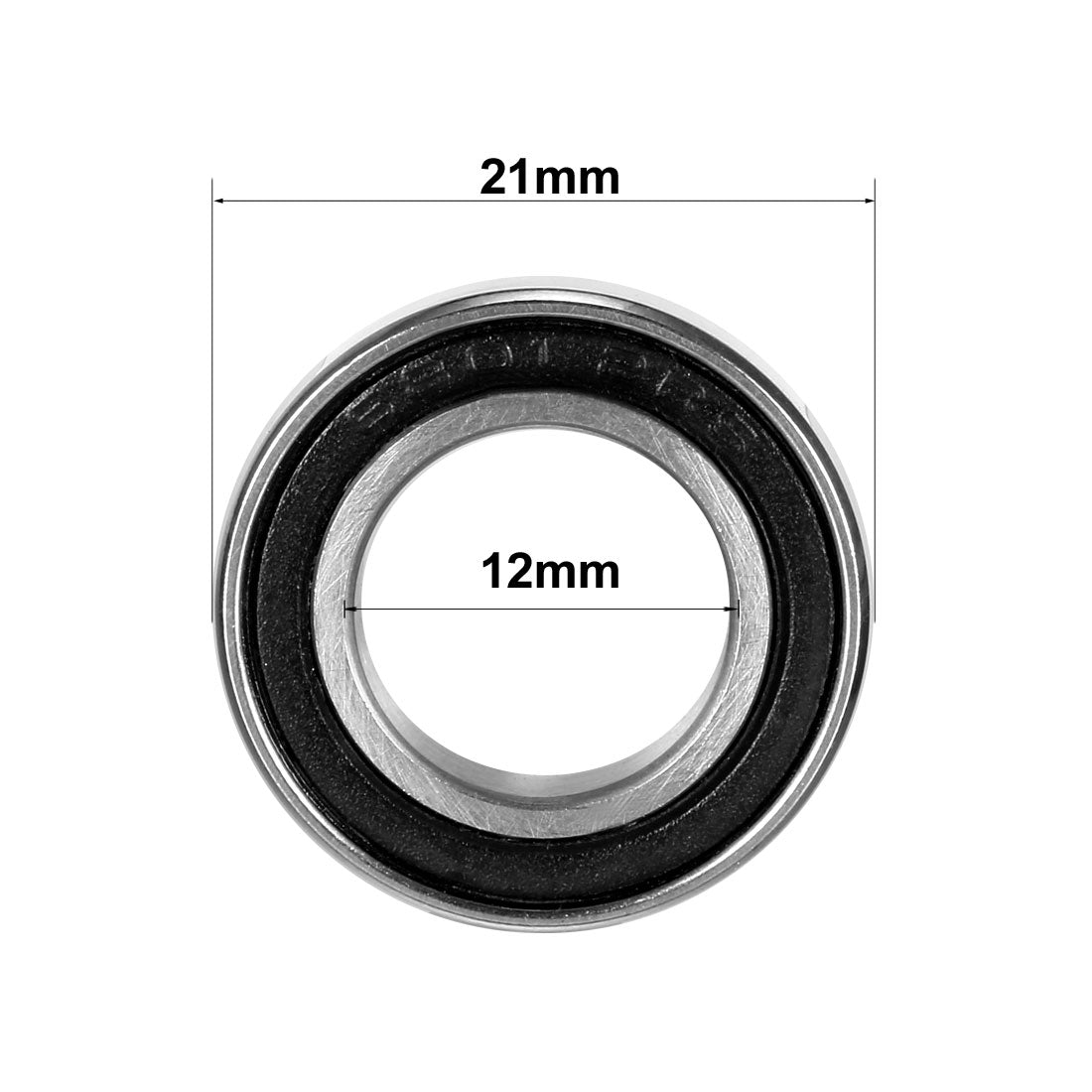 uxcell Uxcell Deep Groove Ball Bearings Metric Double Seal Carbon Steel Z1