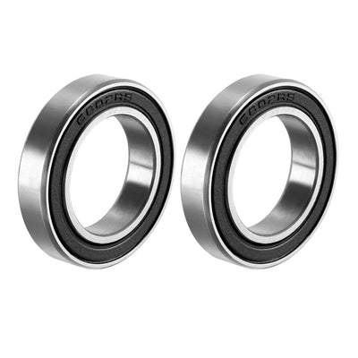 Harfington Uxcell Deep Groove Ball Bearings Metric Double Seal Carbon Steel Z1