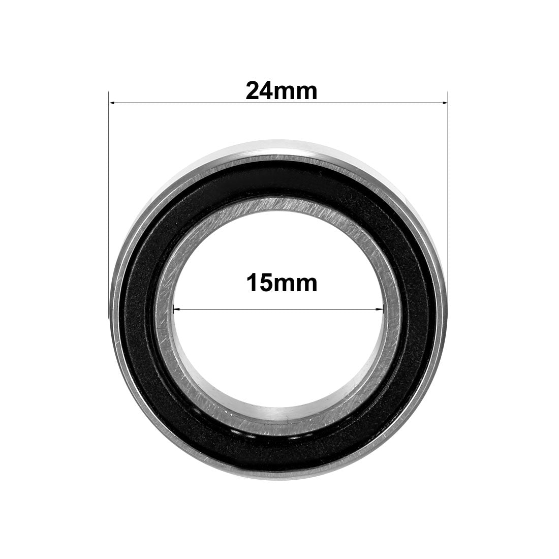 uxcell Uxcell Deep Groove Ball Bearings Thin Section Double Sealed High Carbon Steel