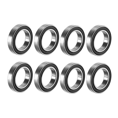 Harfington Uxcell Deep Groove Ball Bearings Thin Section Double Sealed High Carbon Steel