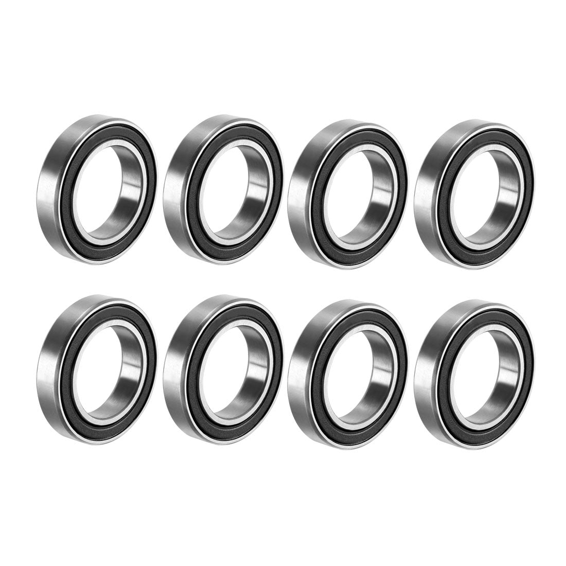 uxcell Uxcell Deep Groove Ball Bearings Thin Section Double Sealed High Carbon Steel