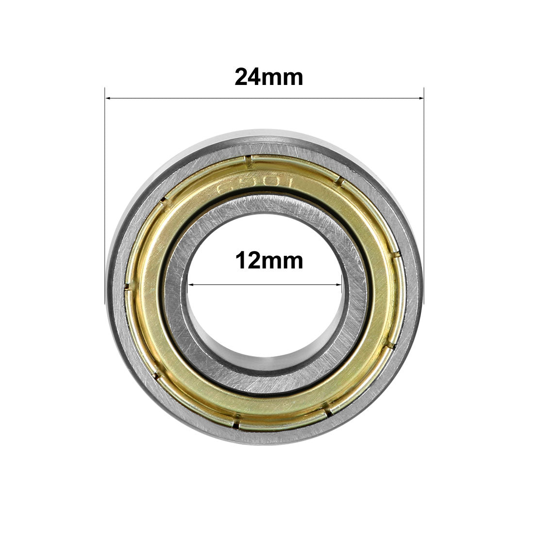 uxcell Uxcell Deep Groove Ball Bearings Metric Shielded High Carbon Steel Z1