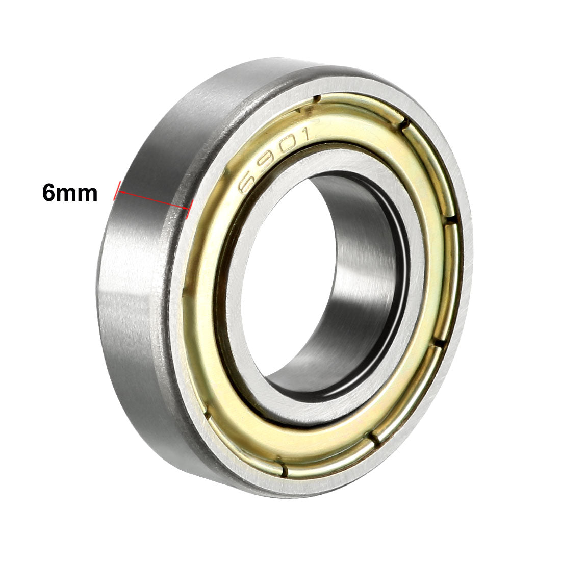 uxcell Uxcell Deep Groove Ball Bearings Metric Double Shielded High Carbon Steel Z1