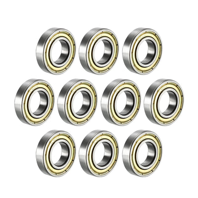 Harfington Uxcell Deep Groove Ball Bearings Metric Double Shielded High Carbon Steel Z1