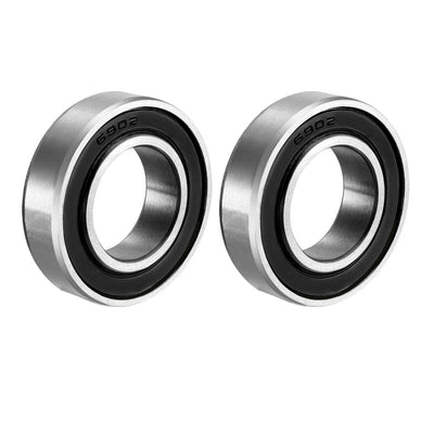Harfington Uxcell Deep Groove Ball Bearings Metric Double Sealed High Carbon Steel Z1 Bearing