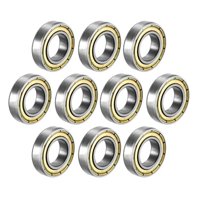 Harfington Uxcell Deep Groove Ball Bearings Metric Double Shielded High Carbon Steel Z1