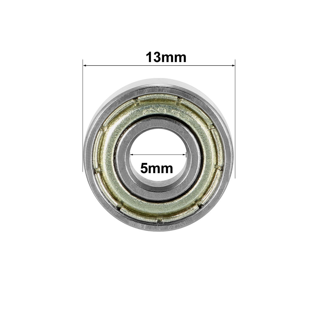 uxcell Uxcell Deep Groove Ball Bearings Metric Double Shielded High Carbon Steel Z1