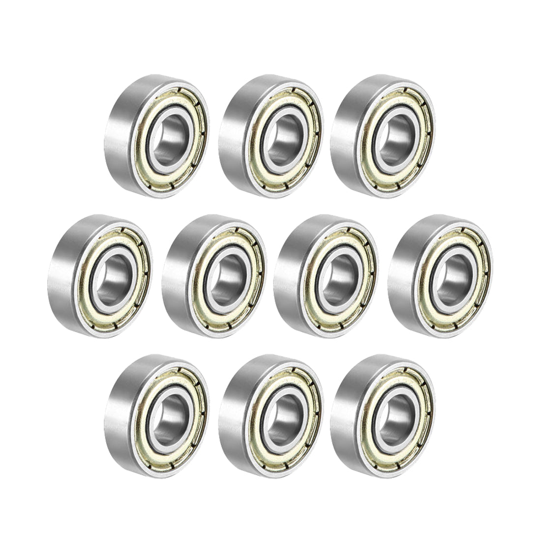 uxcell Uxcell Deep Groove Ball Bearings Metric Double Shielded High Carbon Steel Z1