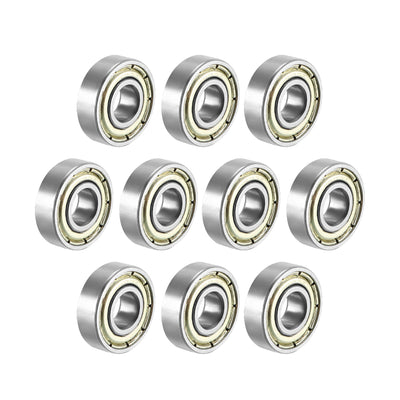 Harfington Uxcell Deep Groove Ball Bearings Metric Double Shielded High Carbon Steel Z1