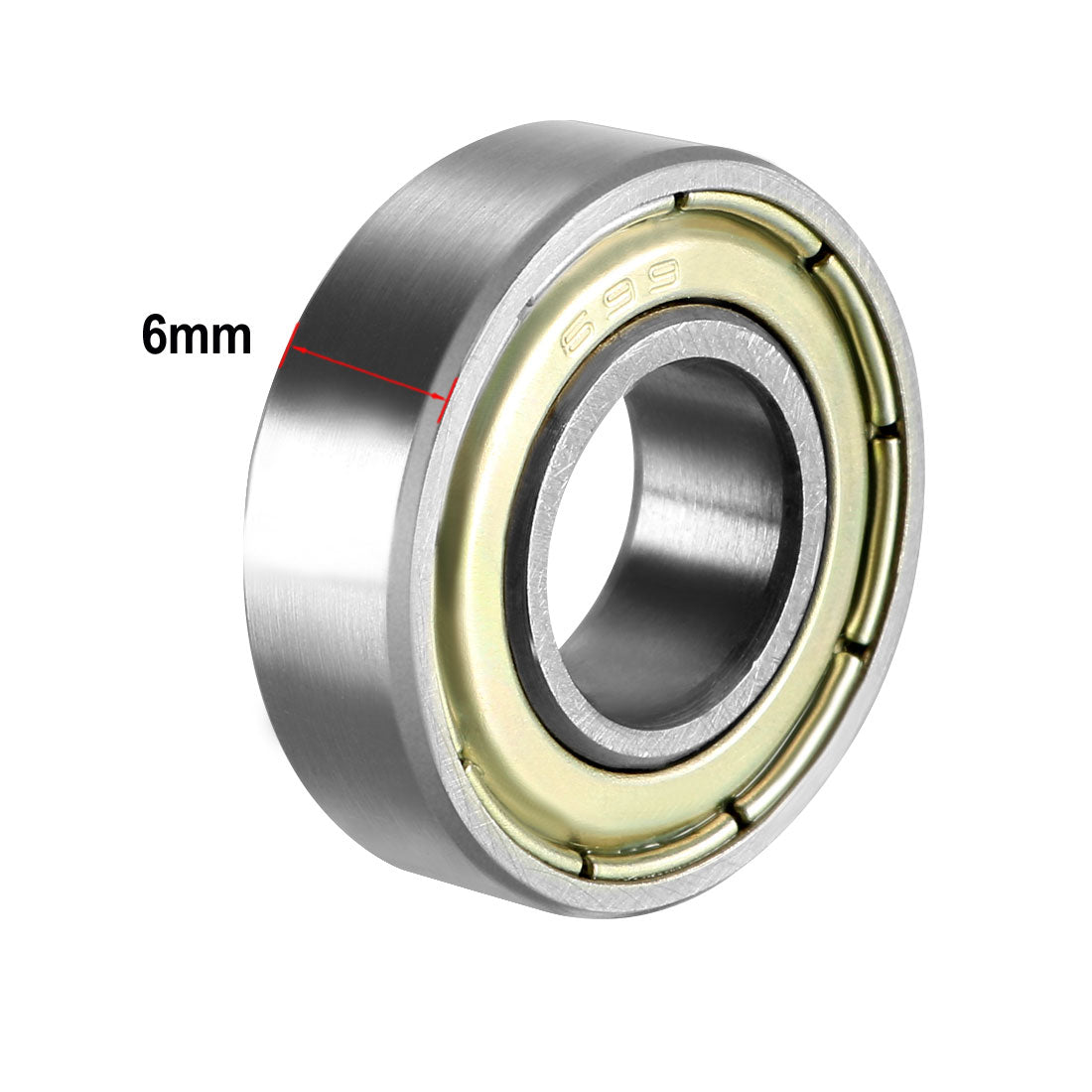 uxcell Uxcell Deep Groove Ball Bearings Metric Double Shielded High Carbon Steel Z1