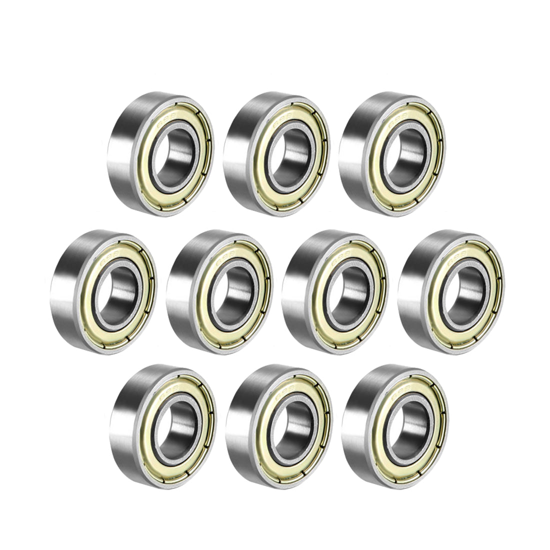 uxcell Uxcell Deep Groove Ball Bearings Metric Double Shielded High Carbon Steel Z1