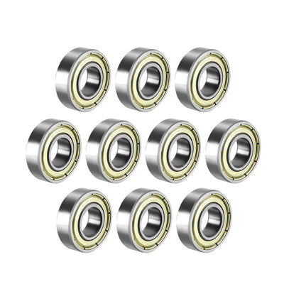 Harfington Uxcell Deep Groove Ball Bearings Metric Double Shielded High Carbon Steel Z1